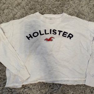 Hollister White Boyfriend Tee